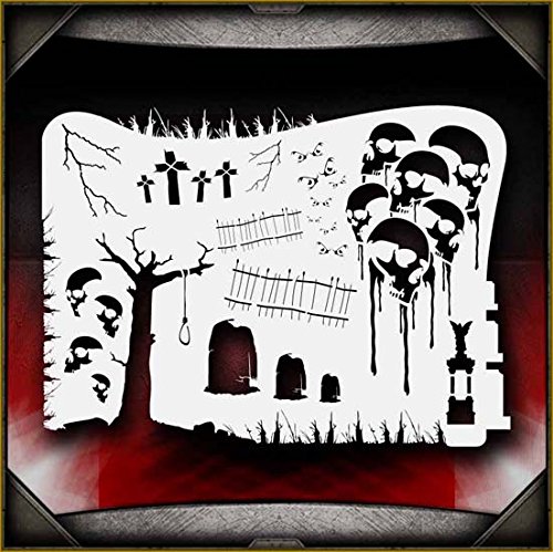 Boneyard 2 AirSick Airbrush Stencil Template