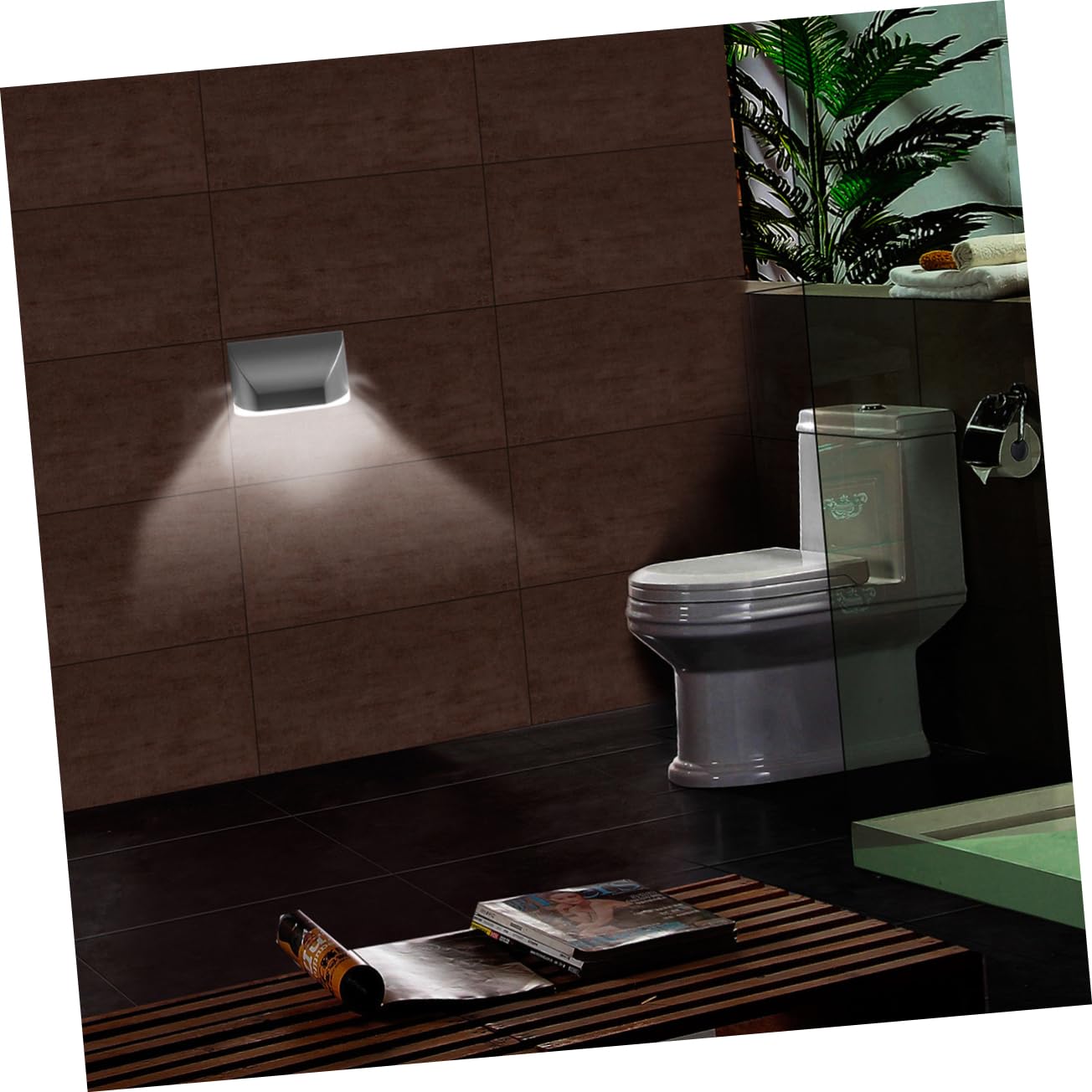 Uonlytech 6 Stück Kleine Wandlampe Kleine Nachtlicht Sensorlampe Sensorlicht Nachtlampe Silber