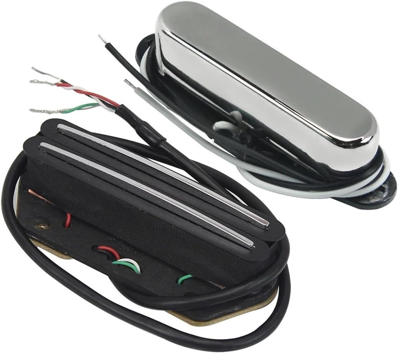 Acoustic Guitar Pickups Professional Single Coil Pickup Neck Double Track Bridge Acoustic Guitar Instrument Accessories(2)