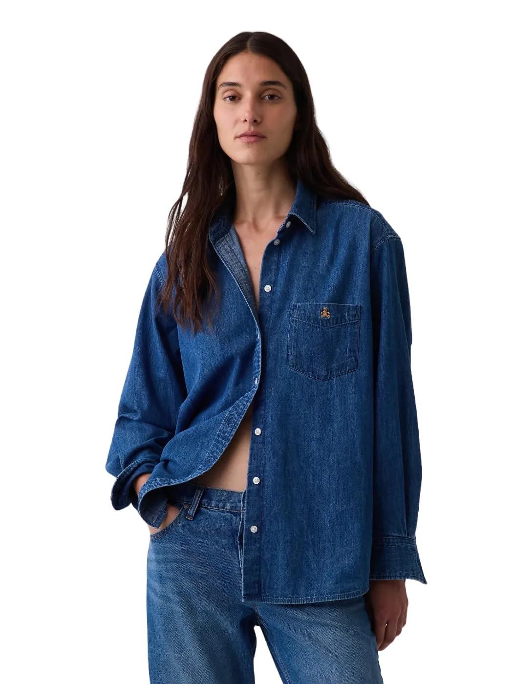 Women's Oversized Denim Shirt
