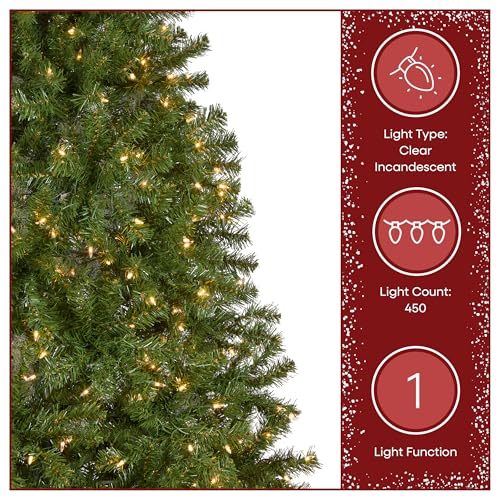 National Tree Company 6.5 ft Pre-Lit North Valley Spruce Artificial Christmas Tree, 450 Clear Lights, 816 Tips, Includes Stand, Green by National Tree Company - Image 6