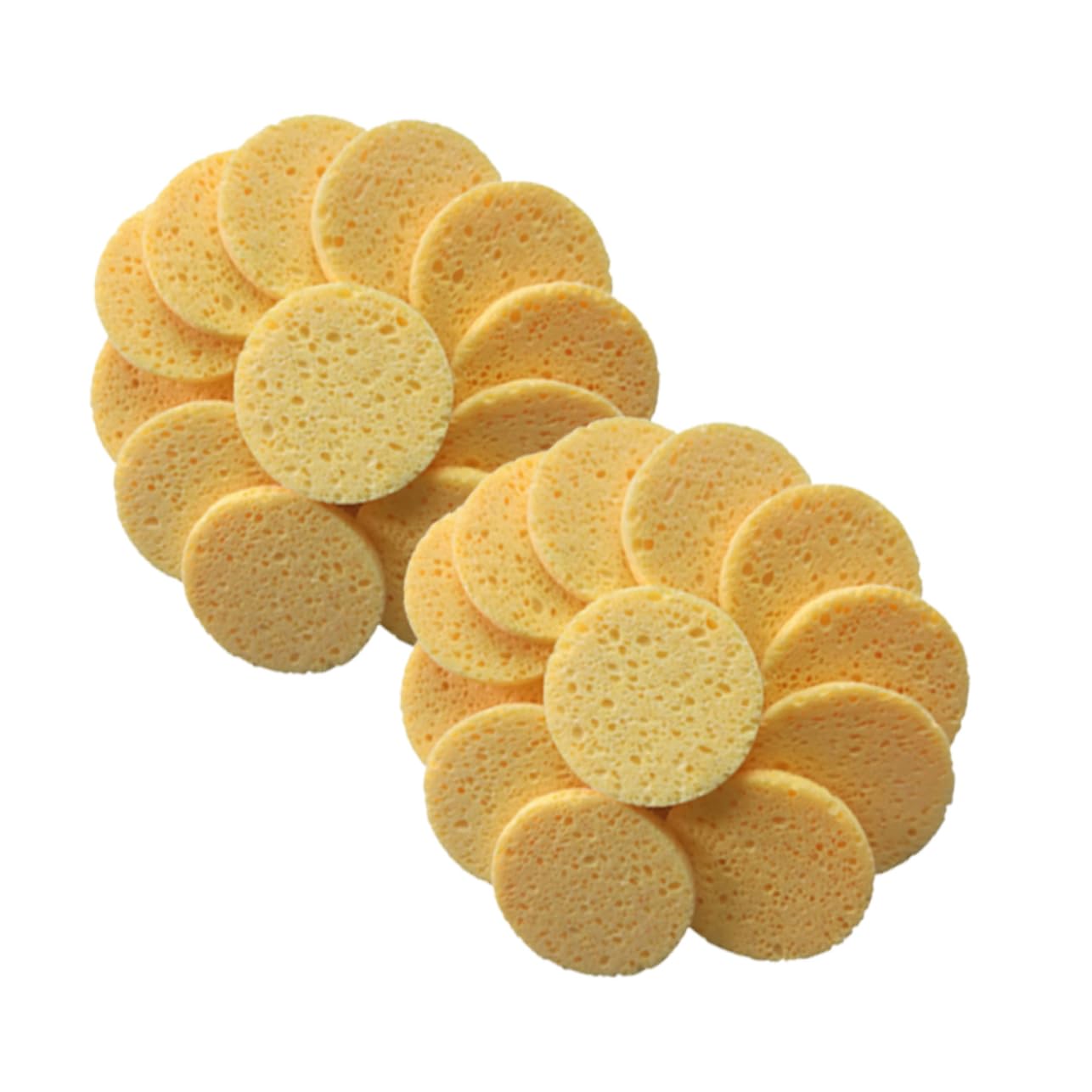 Ipetboom 60piezas Esponjas De Limpieza Facial De Algodón Amigables La Piel Discos Desmaquillantes Redondos Para Exfoliación y Remoción De Maquillaje Color Piel