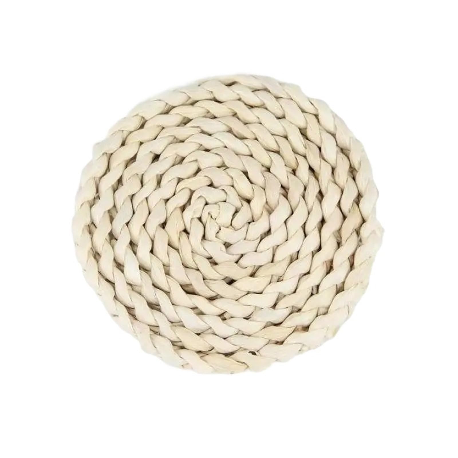 6 Pc Rattan Straw Placemats Cup Coasters Pad Dining Table Mat Heat Insulation Pot Holder Wicker Drink Coaster Kitchen Accessories For Drinks Home(11cm)