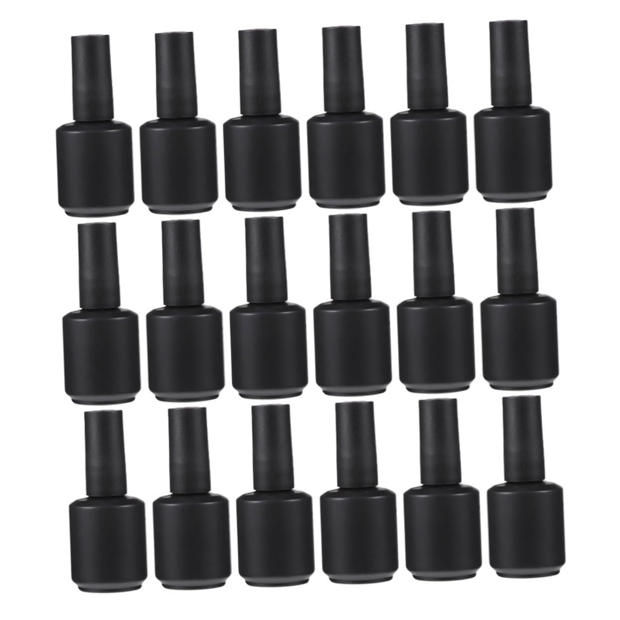 Mipcase Flacons de Vernis à Ongles Légers et Portables 15ml en Verre Lot de 20 Contenants Rechargeables Pinceau pour Rangement de Gel