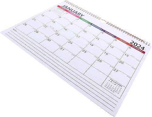 Miniatura 9 de VILLCASE 5pcs 2024 Wall Calendar Daily Wall Schedule Calendar Classroom Calendar Table Top Decor Tear off Calendar Agenda Calendar Yearly Wall