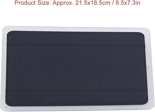 Miniatura 6 de 6W Solar Panel, Portable Solar Panel Charger, Waterproof Monocrystalline Module DIY Solar Panel Kit for Charging Car RV Boat Mobile Phone