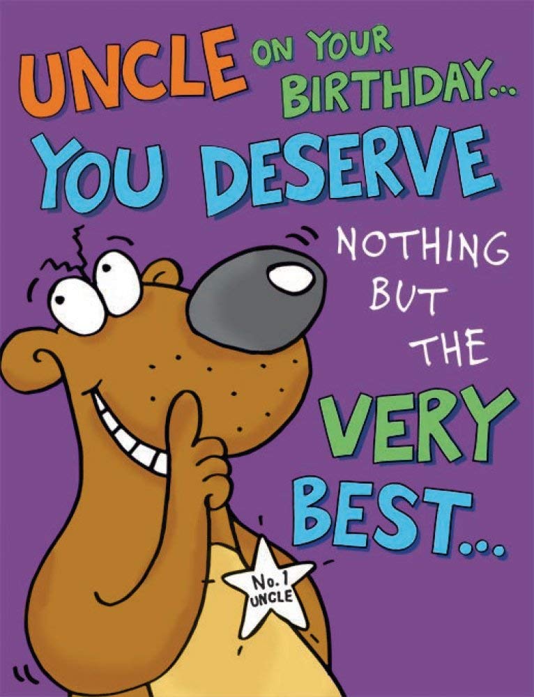Piccadilly Greetings Humour Birthday Card Uncle - 8 x 6 inches