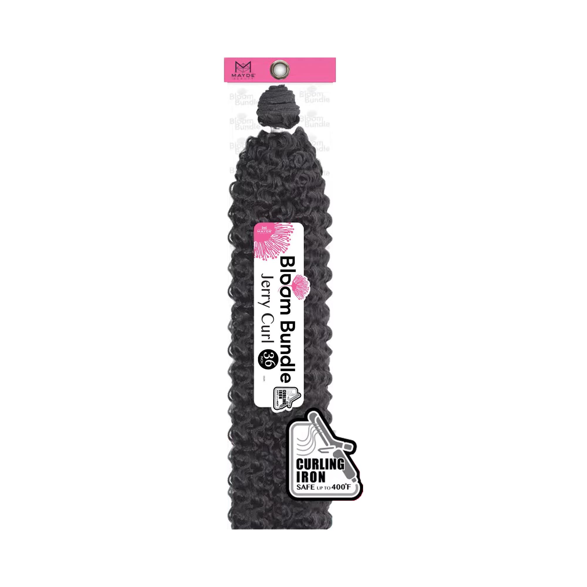 Mayde Beauty Bloom Bundle Weave JERRY CURL 36" (1) 1-Pack 1