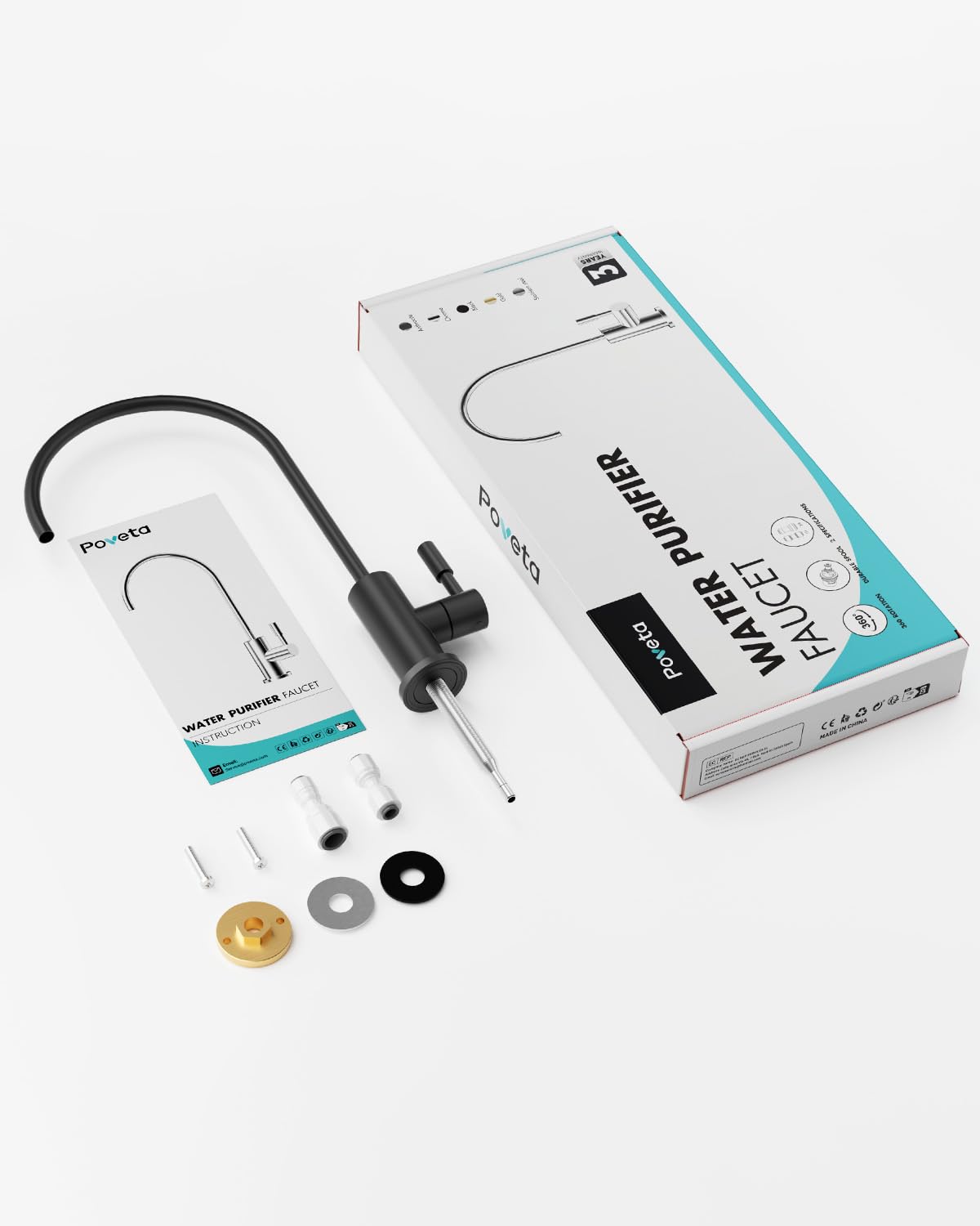 Robinet Cuisine Pour L'eau Potable, Robinet d'Évier Acier Inoxydable