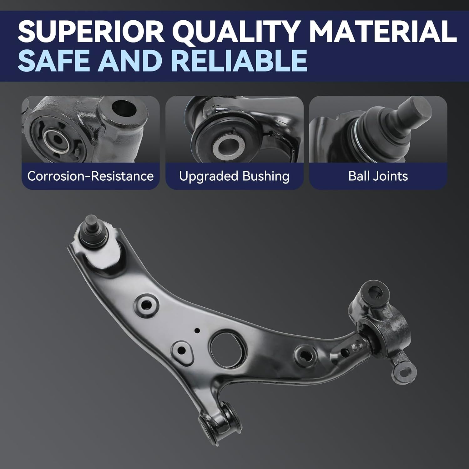 Front Lower Control Arm With Ball Joint Sway Bar Link Compatible with 2013-2016 Mazda CX-5,2014-2019 Mazda 6,Part Number CMS761213, CMS761214 K80296