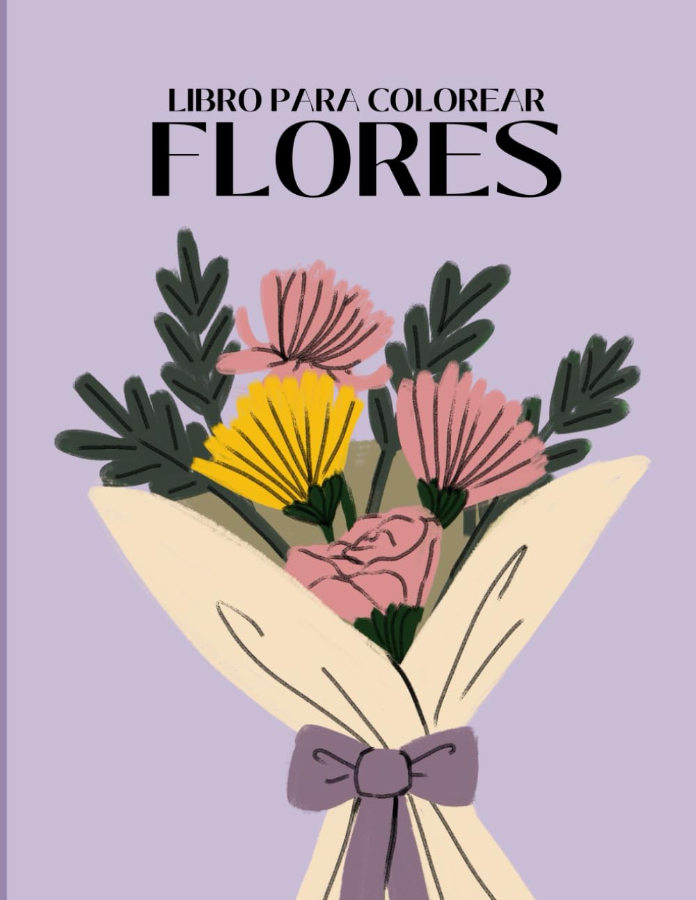 Flores, Libro para Colorear: Un Hermoso Libro de Relajación y Creatividad. 40 ilustraciones de flores para adultos y adolescentes.