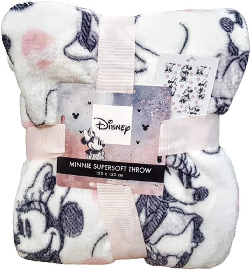 Primark Limited Disney Minnie Mouse Throw Bed Blanket Home Decor 120 Cm x 150 Cm
