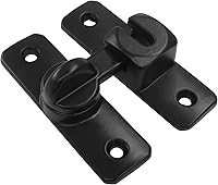 Vista 2 de Zorfeter Paquete de 2 cerraduras de puerta de granero con múltiples ángulos de 90/180 grados, pestillo grueso para puerta corrediza de ángulo recto