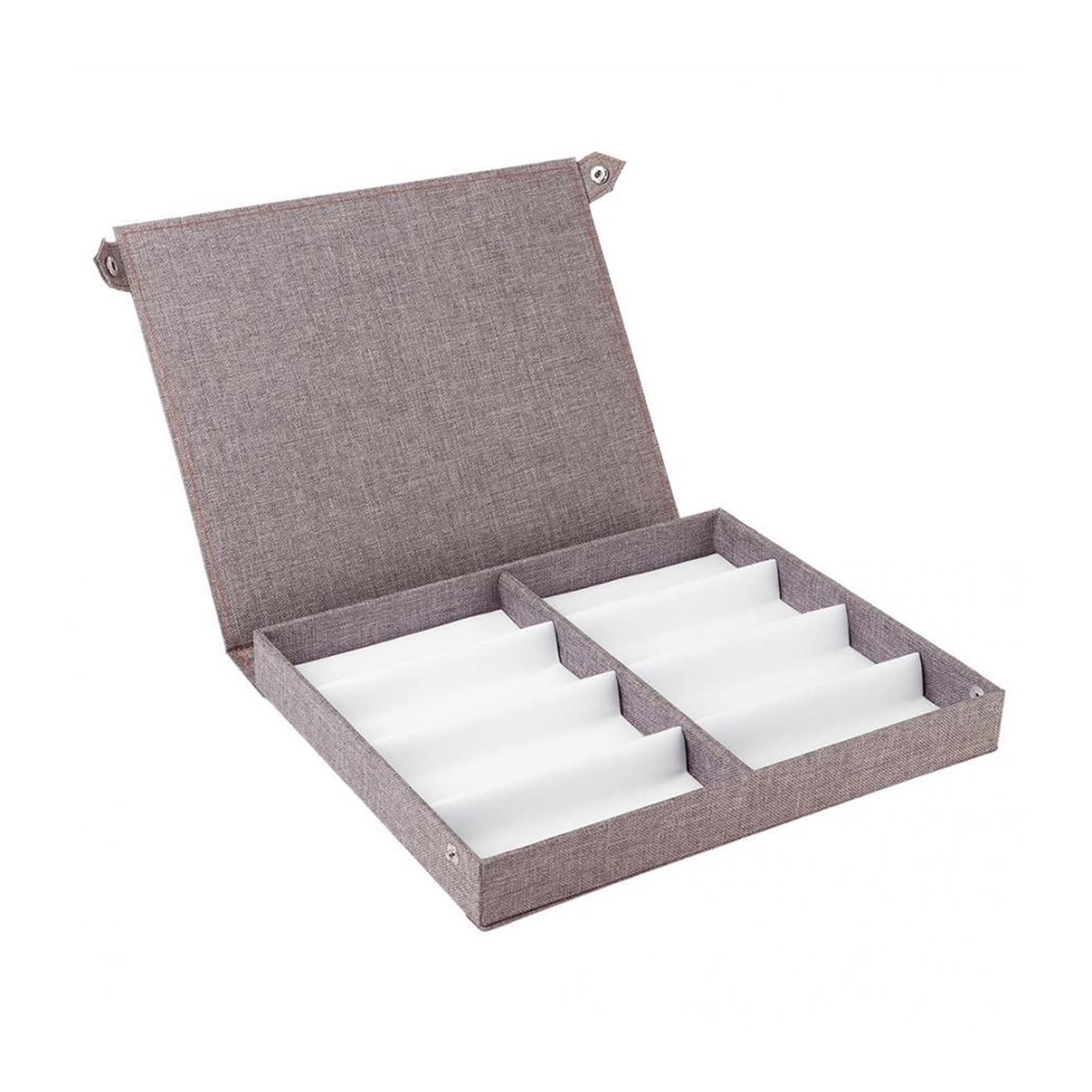 TEESONG Sonnenbrillen-Organizer, 8 Fächer, große Kapazität, Aufbewahrungsbox für Schmuck, Sonnenbrille, Suren-Brille, Brillenhalter