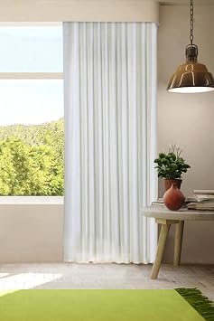 Ready Made Satin Sunshade Curtain Ecru Color (100x260cm)