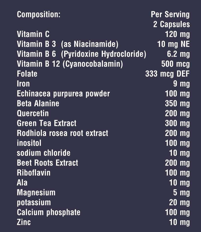 Image of NBW VO2 Max Boost | Supercharge Athletic Performance | Extreme Energy Supplement for Running, Cycling and Swimming | Recovery Supplement (30 Capsules)