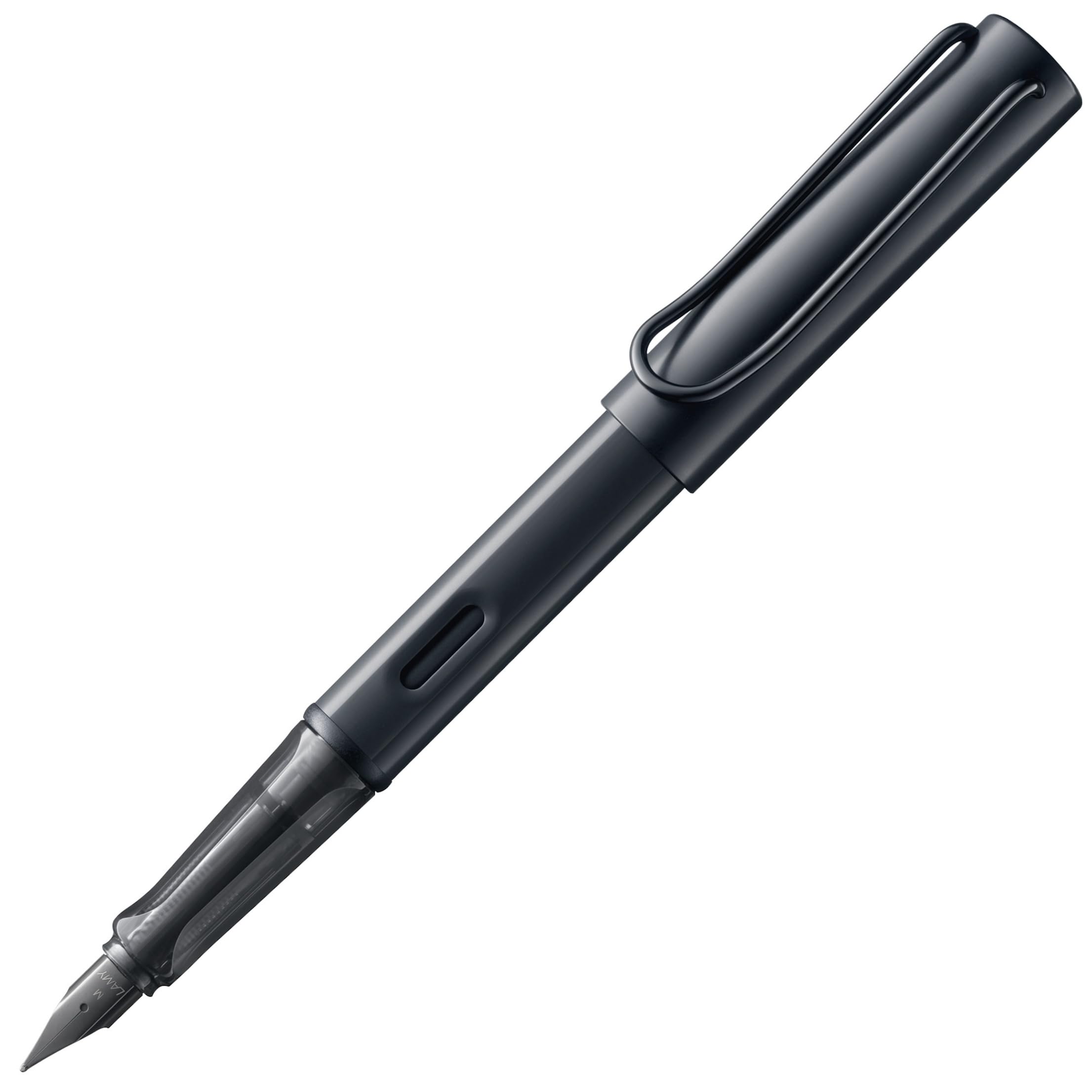 LAMY AL-star Füllfederhalter – ergonomischer Griff, LH-Feder in M, Aluminiumgehäuse, inkl. Tintenpatrone T 10 blau