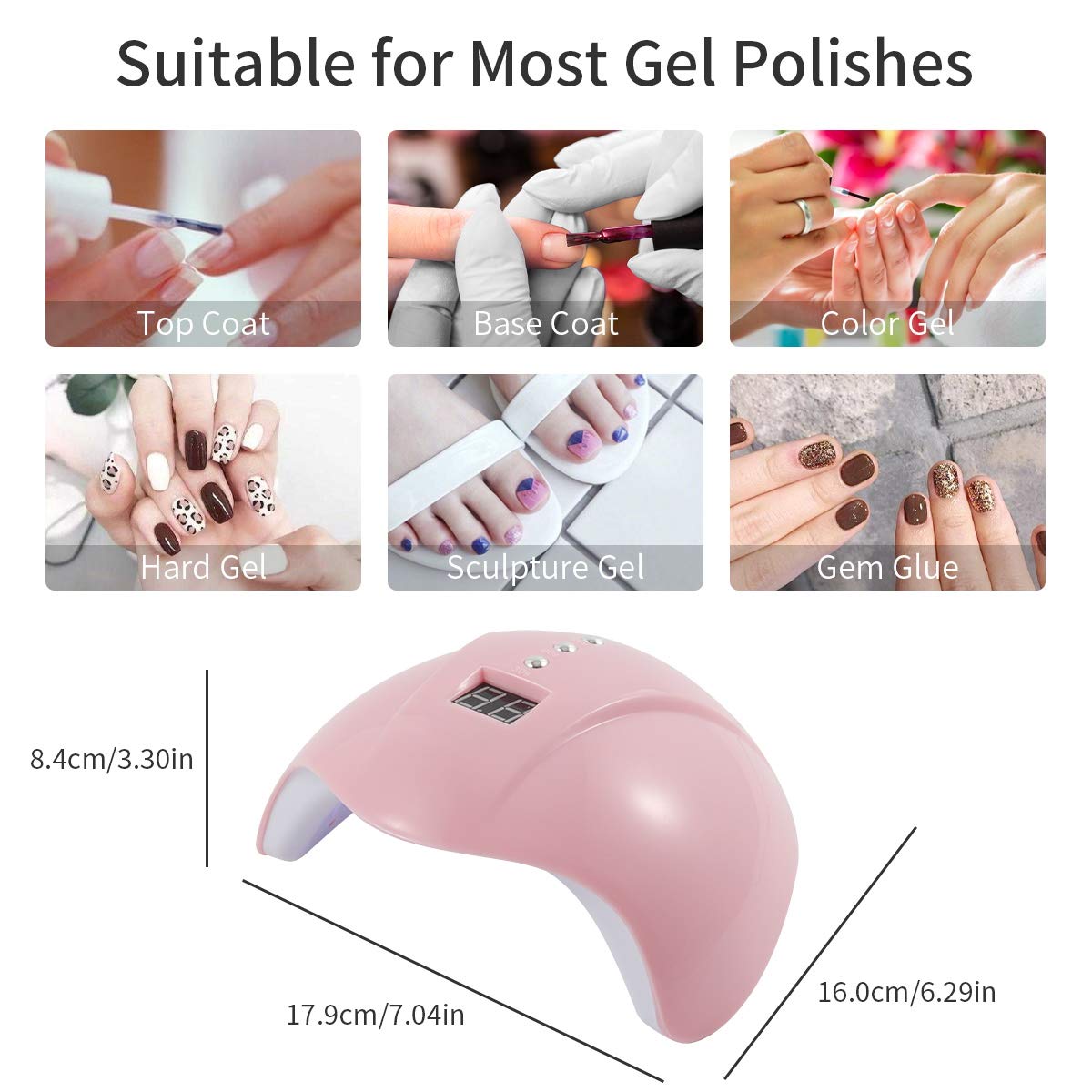LINGSFIRE Nail Kit Set Professional Acrylic with Everything Nail Art Set UV Nail Lamp Electric Nail Drill Set with Gel Nail Brush Dotting Tools for Nails Rhinestones Nail Tape Nail Buffer Block