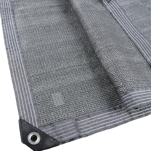 Malla Ocultacion Jardin Exterior Red parasol gris 80~85%, cortina bloqueadora solar for exteriores, tela Anti-UV, de protección , valla, pantalla privacidad, vela sombreadora for Patio(2mx2m)