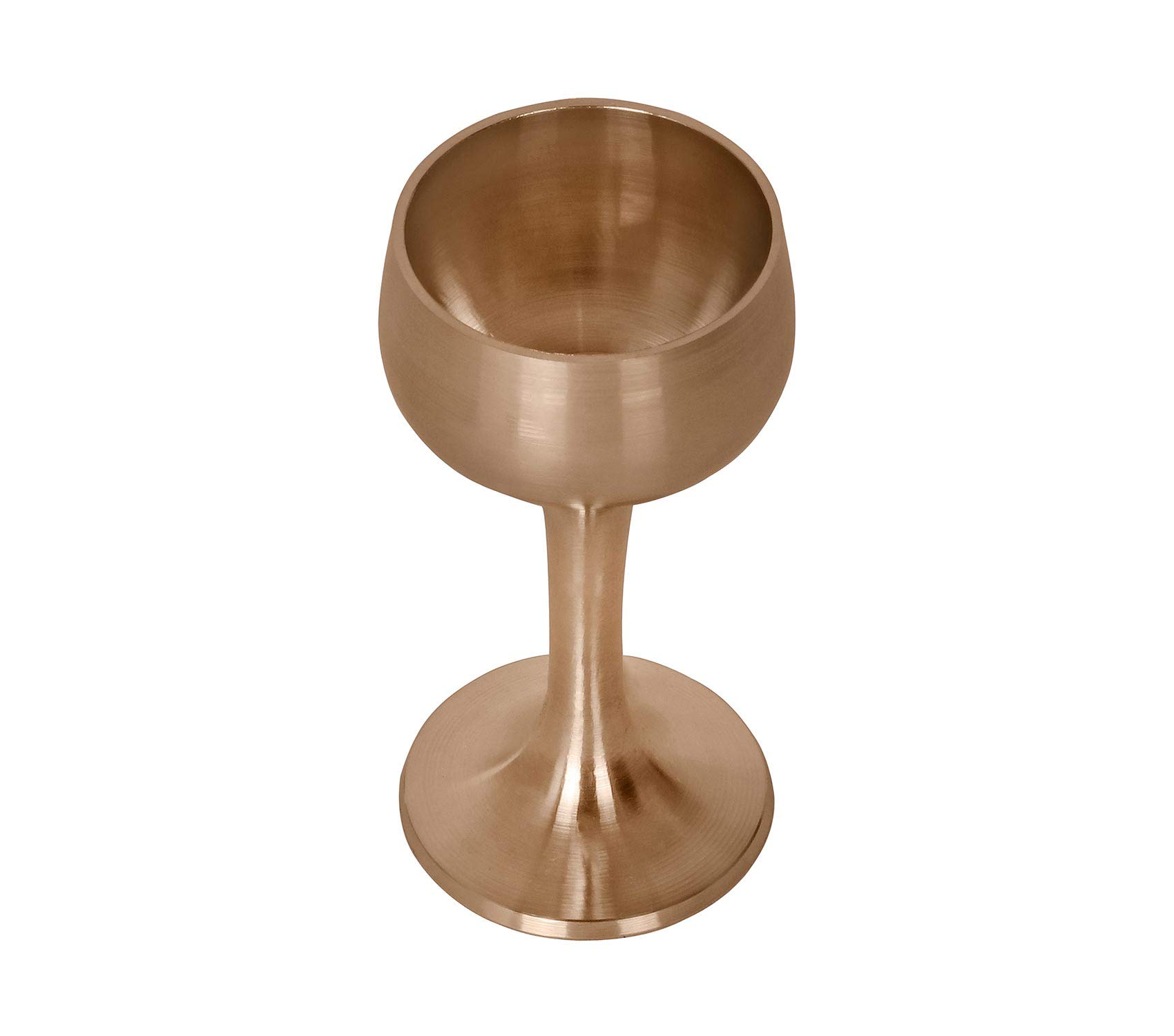 Ręcznie wykonany brąz Kansa Ayurveda kieliszek do sake szklanka do leczniczego płynnego białego wina kielicha piwa Kobo odporne na ciepło korzyści zdrowotne (50 ml) (1,5 x 10 cm śr. H)