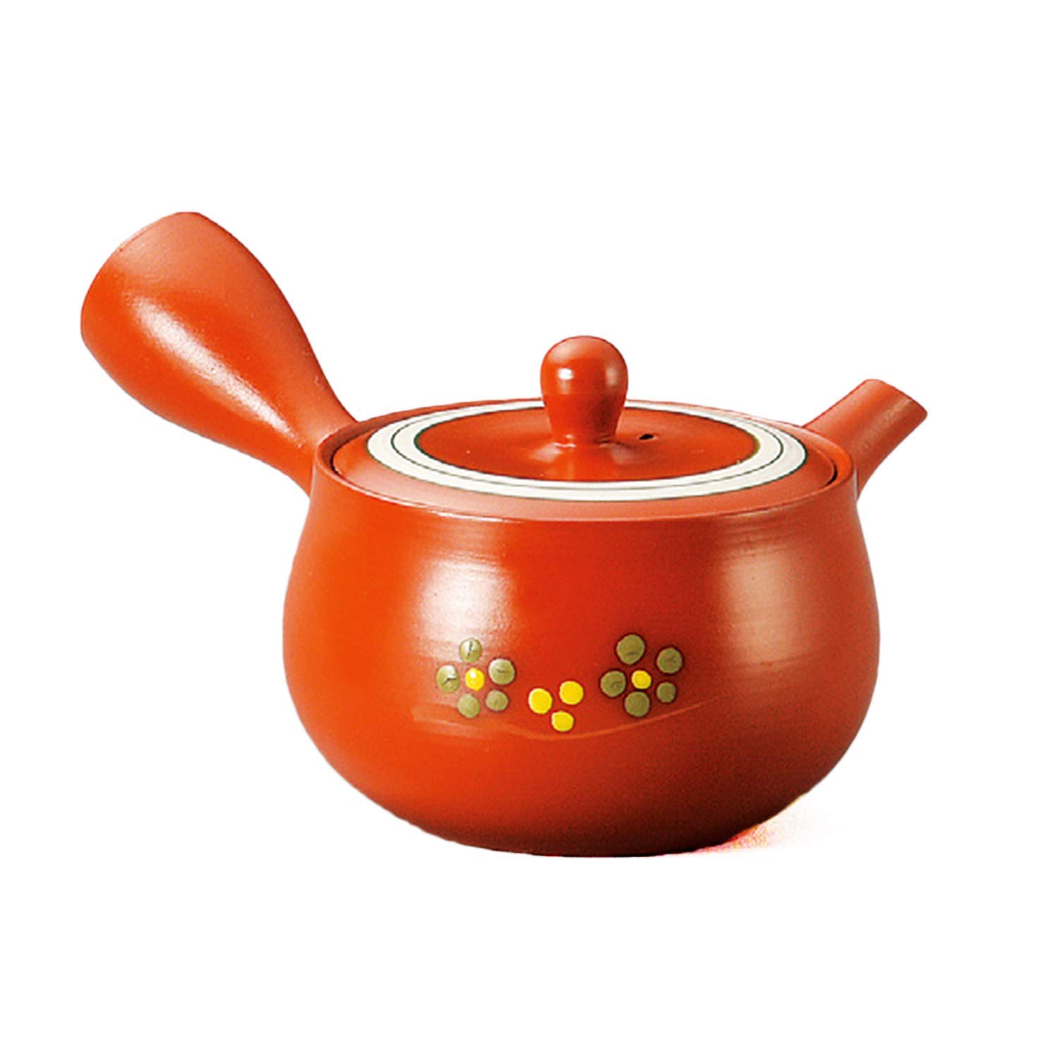 Amazon.co.jp: 常滑焼 富仙朱泥花型ライン小花 急須 270ml Y505 : Home