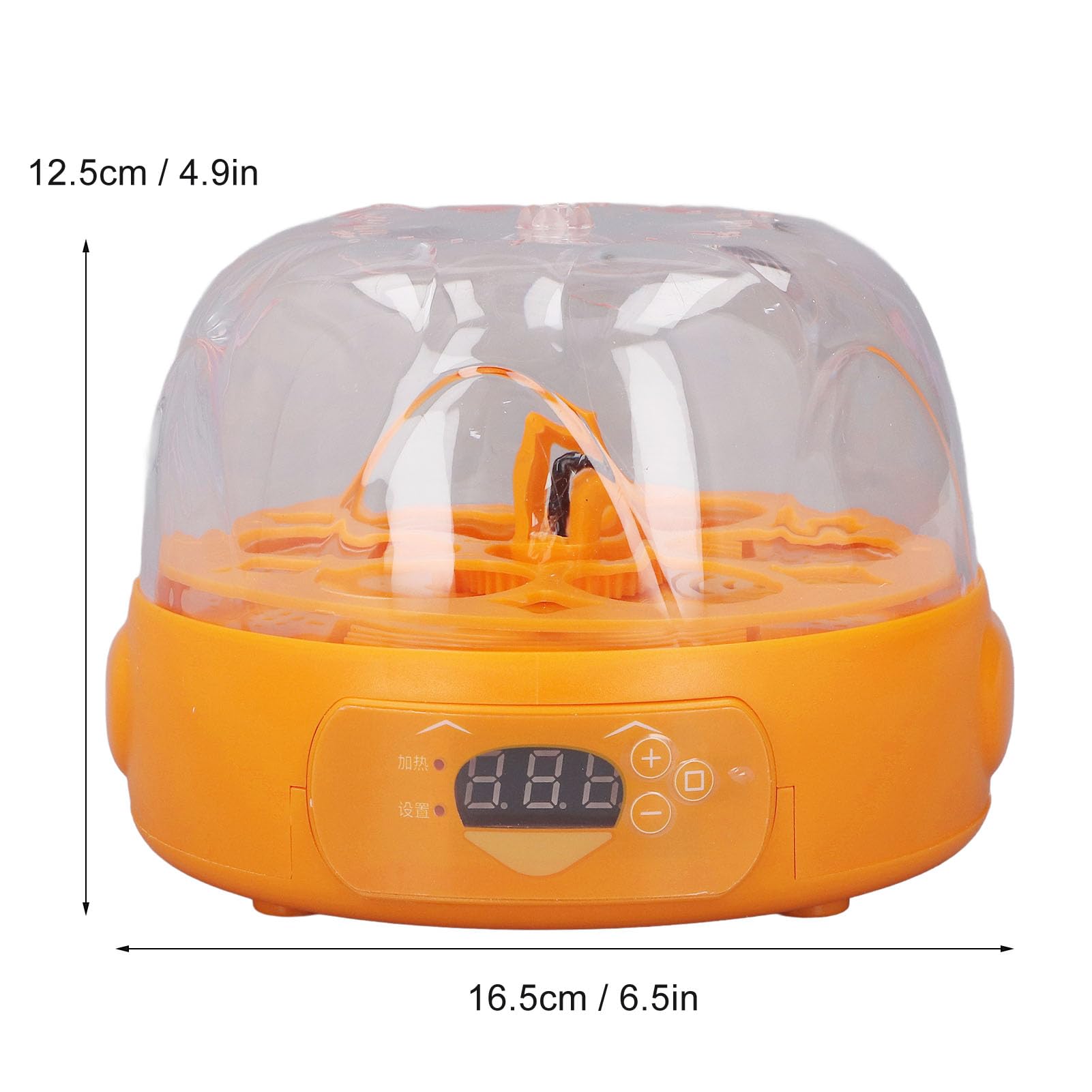 Incubadora de huevos, mini incubadora digital de huevos con giro automático de huevos, control de temperatura, pequeña incubadora de 6 huevos, máquina para incubar aves de corral para incubar huevos