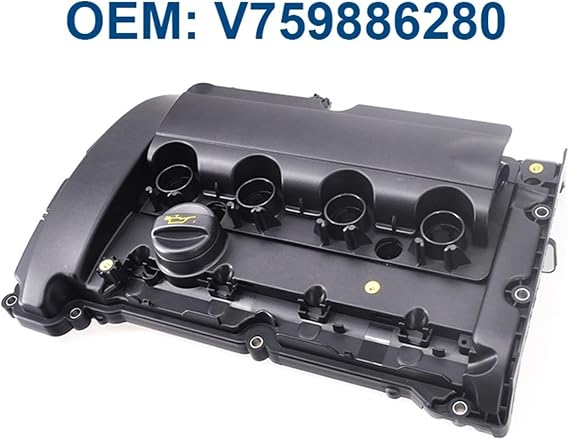 V759886280 Engine Cylinder Valve Cover with Gasket 0248.Q2 Compatible with Peugeot 207 208 308 508 3008 5008 Compatible with Citroen C4 C5 DS5 Value Lid (Color : Orange Exhaust Valve)