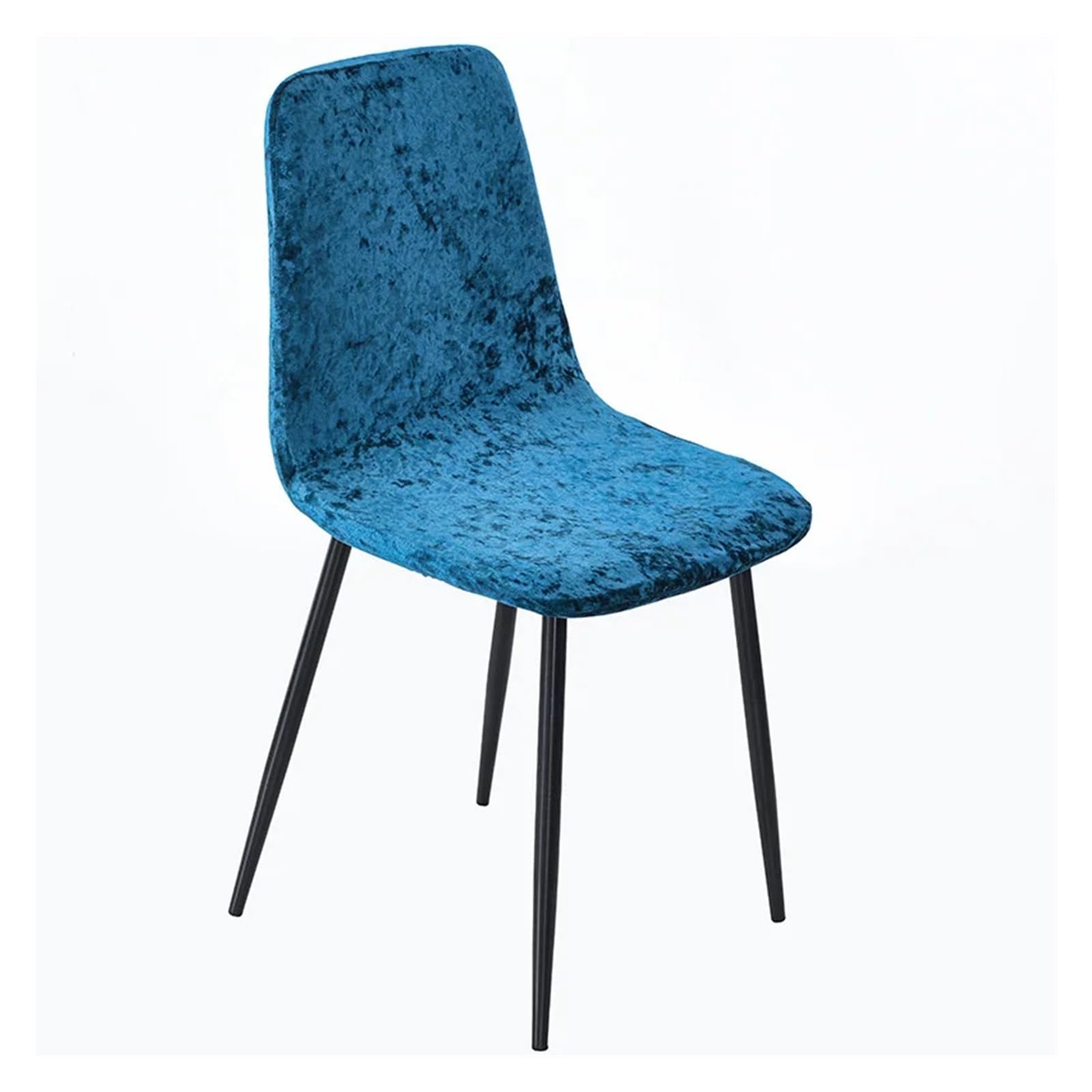 SHBHWS Velvet Shell Chair Cover Stretch Plain Dining Seat Covers Elastic Armless Removable Furniture Slipcovers Home Decor for Hotel, Banquet(Color1)
