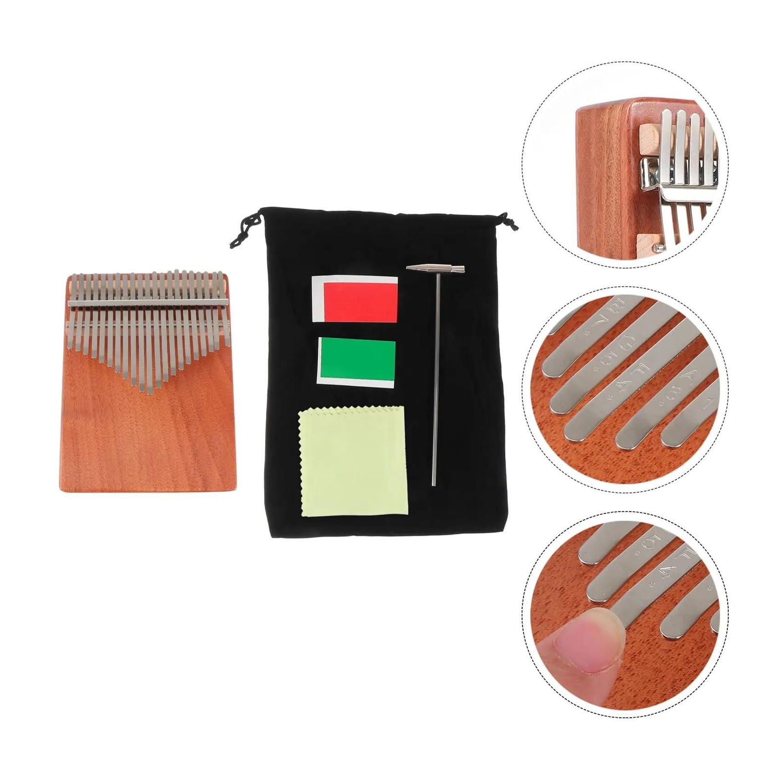 Kalimba 21tonowy Przenośny Instrument Palcowy Kalimba W Kolorze Drewna Odpowiedni Dla Początkujących