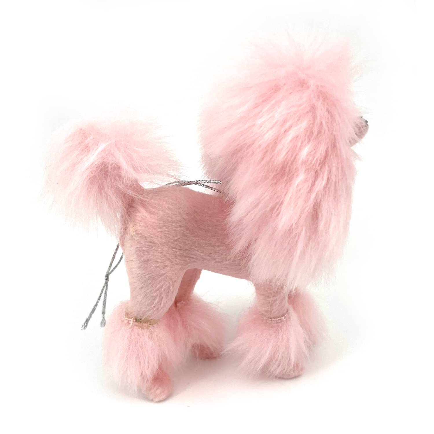 Amazon.co.jp: FlyEgg ピンク リアル ミニプードル 犬 剥製 レプリカ
