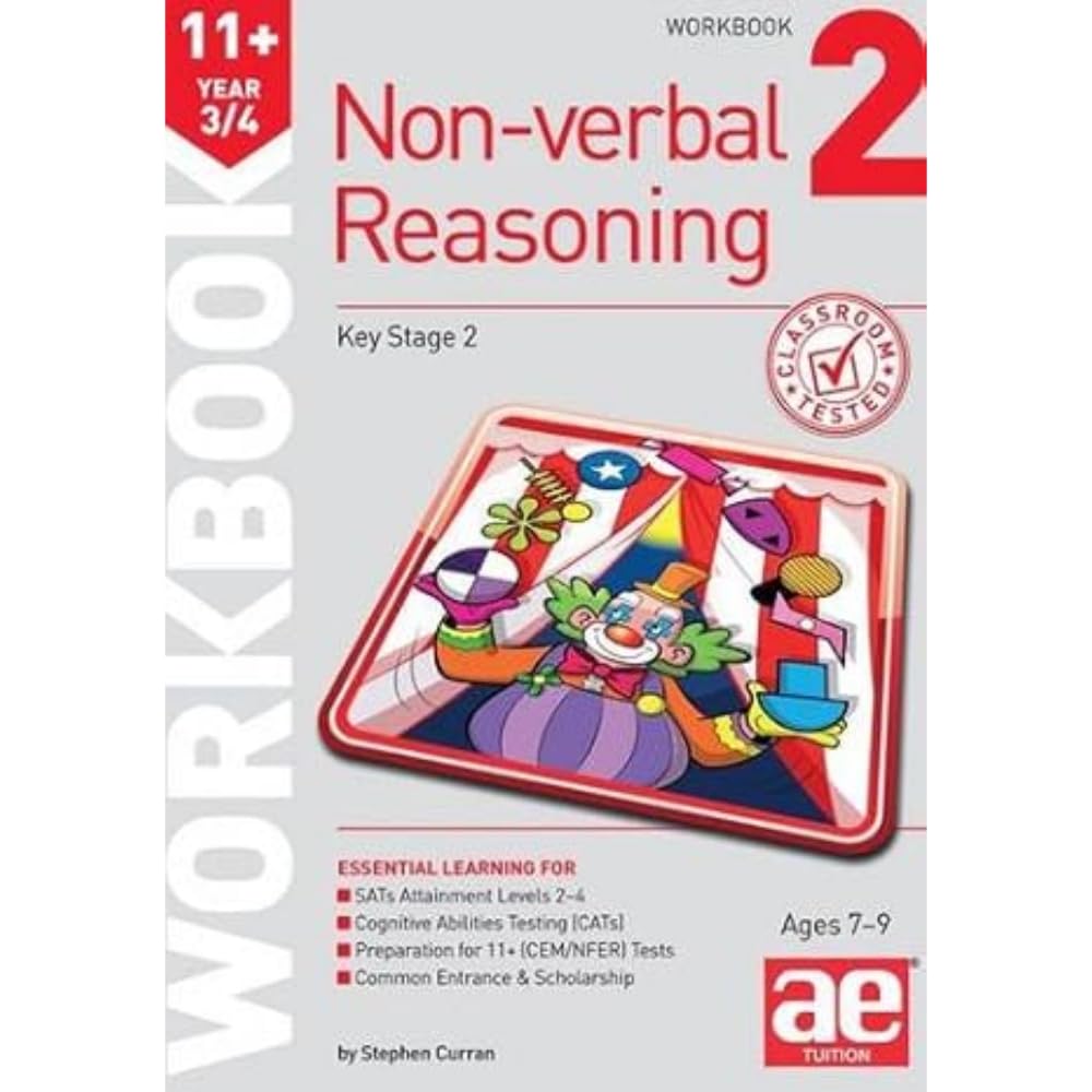 11+ Non-Verbal Reasoning Year 3/4 Workbook 2: Including Multiple