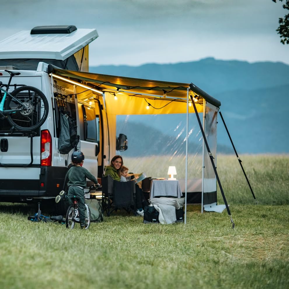 Thule Omnistor 5200 Markise, mit 12V-Motor weiß, 305cm, Mystic Grau