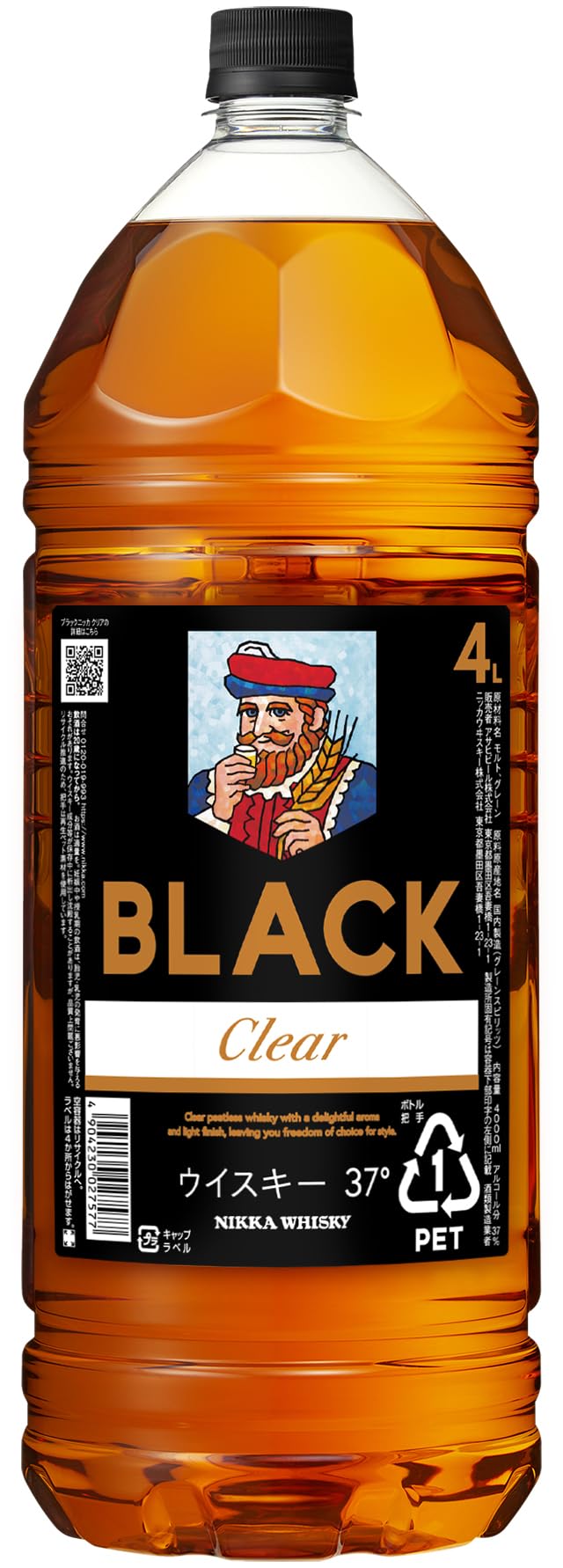 ニッカ ブラックニッカ ウイスキー 4000ml クリア