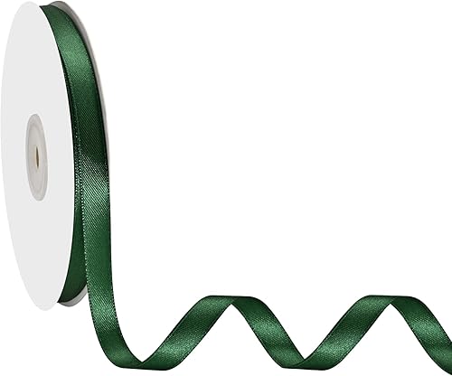 Miniatura 3 de EPOEKY - Cinta de satén verde bosque de 38 pulgadas x 50 yardas, 100% poliéster, ideal para envolver regalos, manualidades, decoración de fiesta de