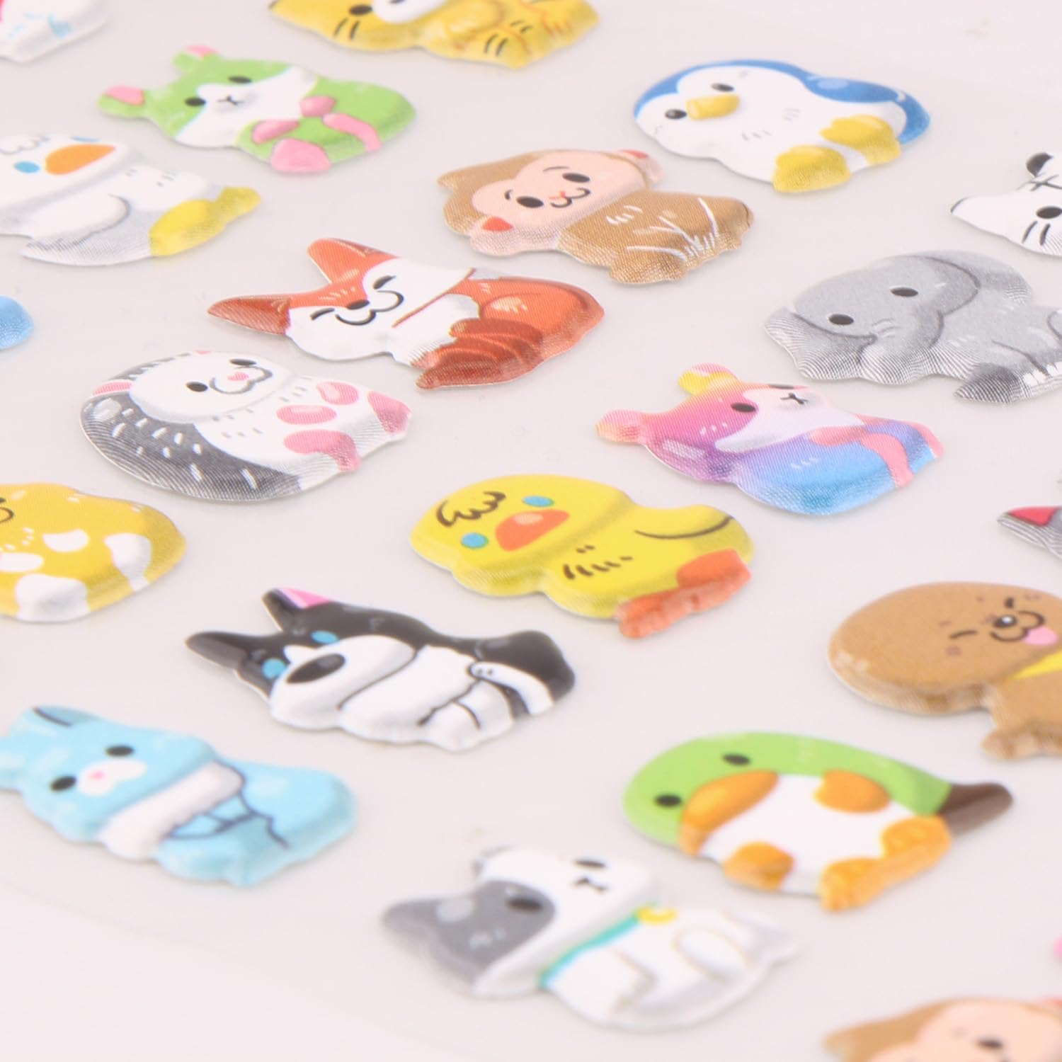 Amazon.co.jp: ぷっくりシール どうぶつアパート ブルー : 文房具 