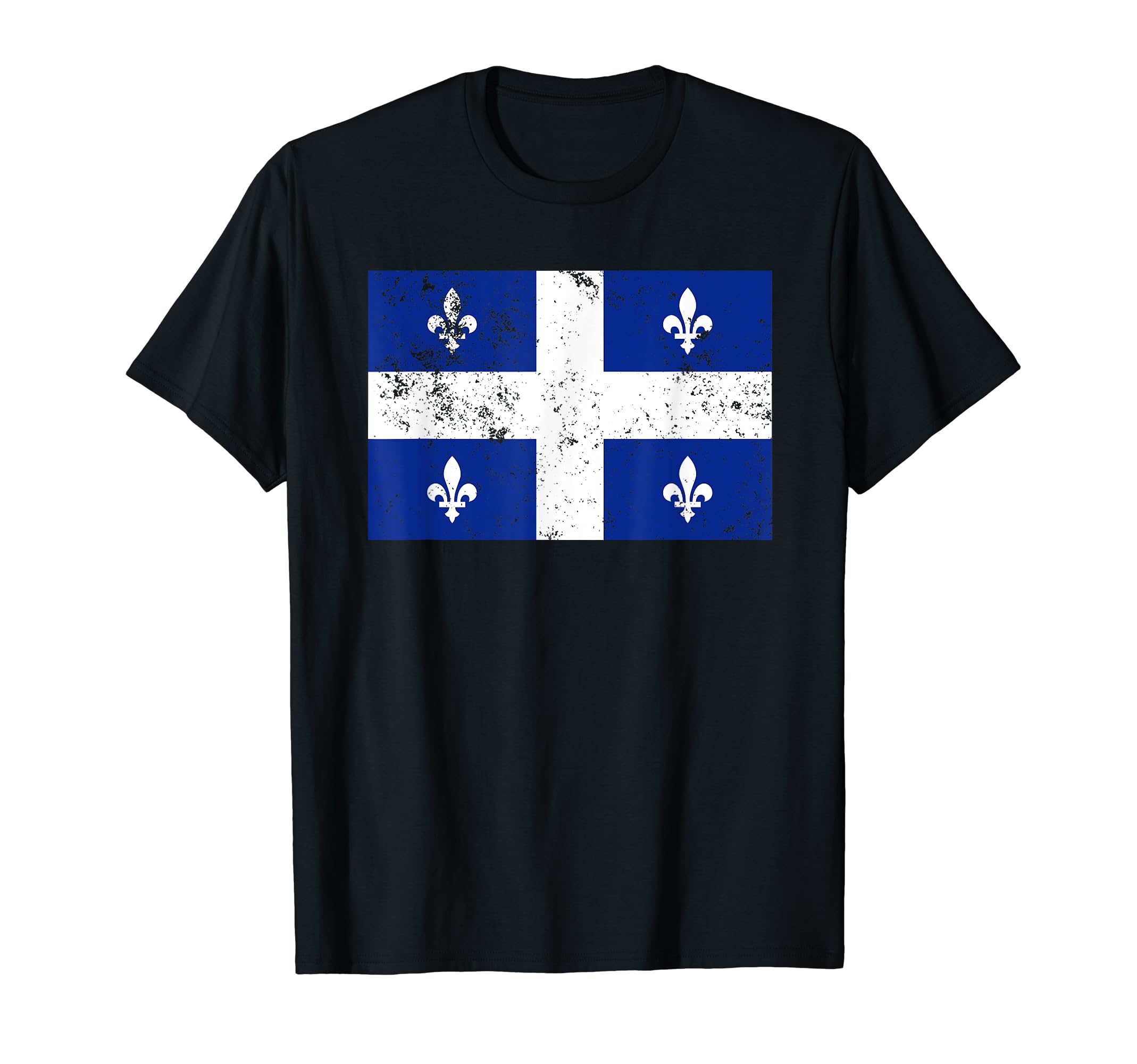 Flagz TeesQuebec Flag T-shirt Canada Province Retro