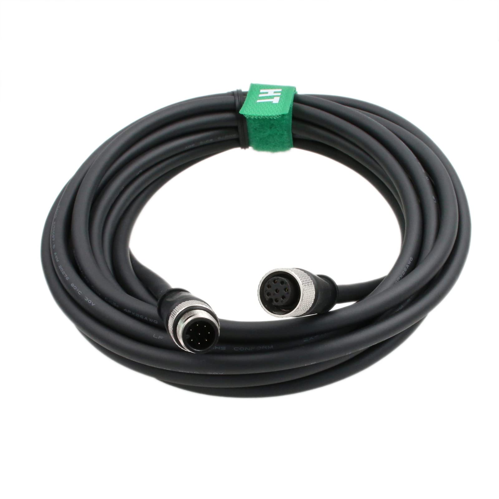 HangTon Cavo M12 A codificato 8 pin femmina a 8 pin maschio per fotocamera a testa remota Cognex 2M