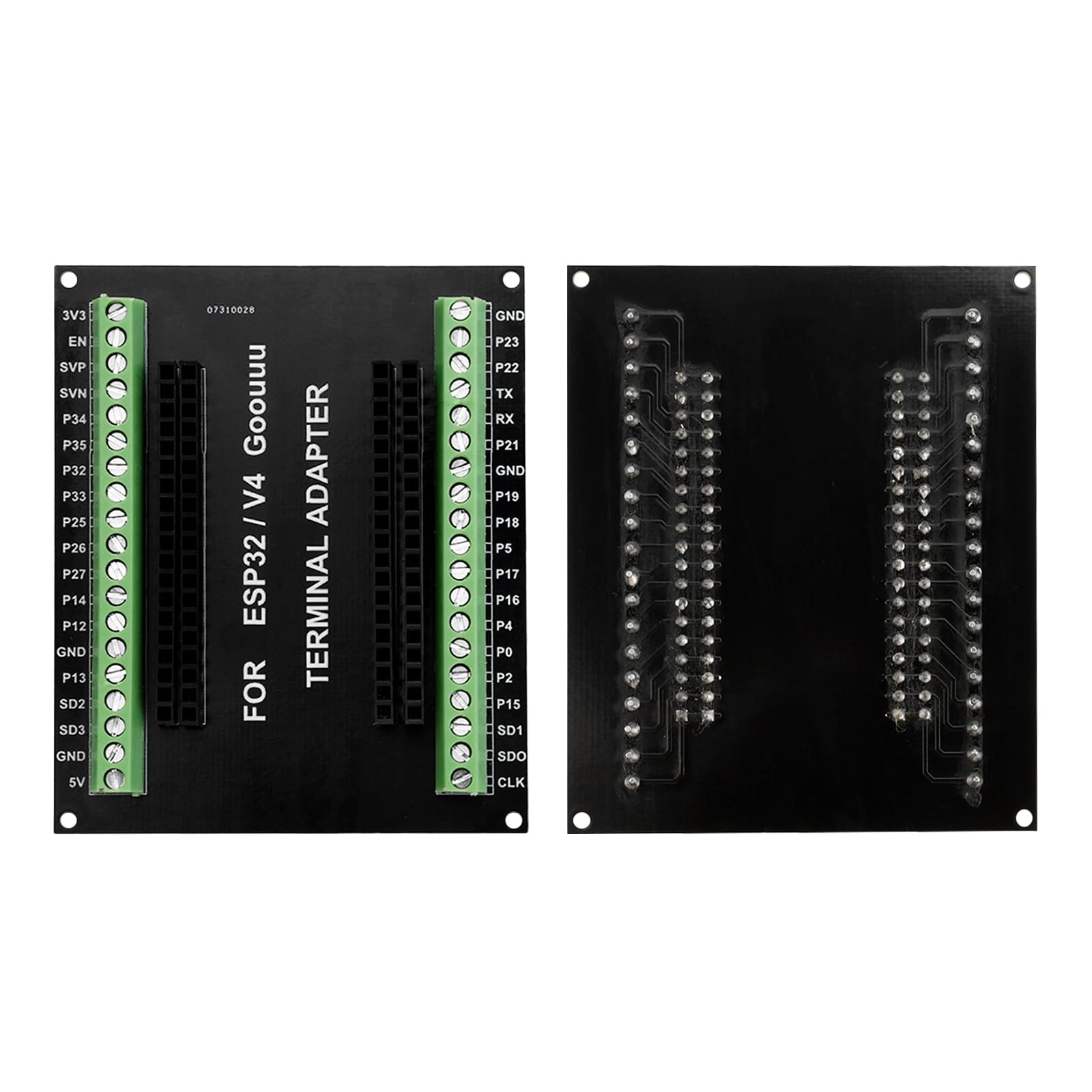 Heemol 2 pezzi per ESP32 scheda breakout GPIO 38PIN per scheda di espansione scheda di sviluppo ESP32 per breadboard