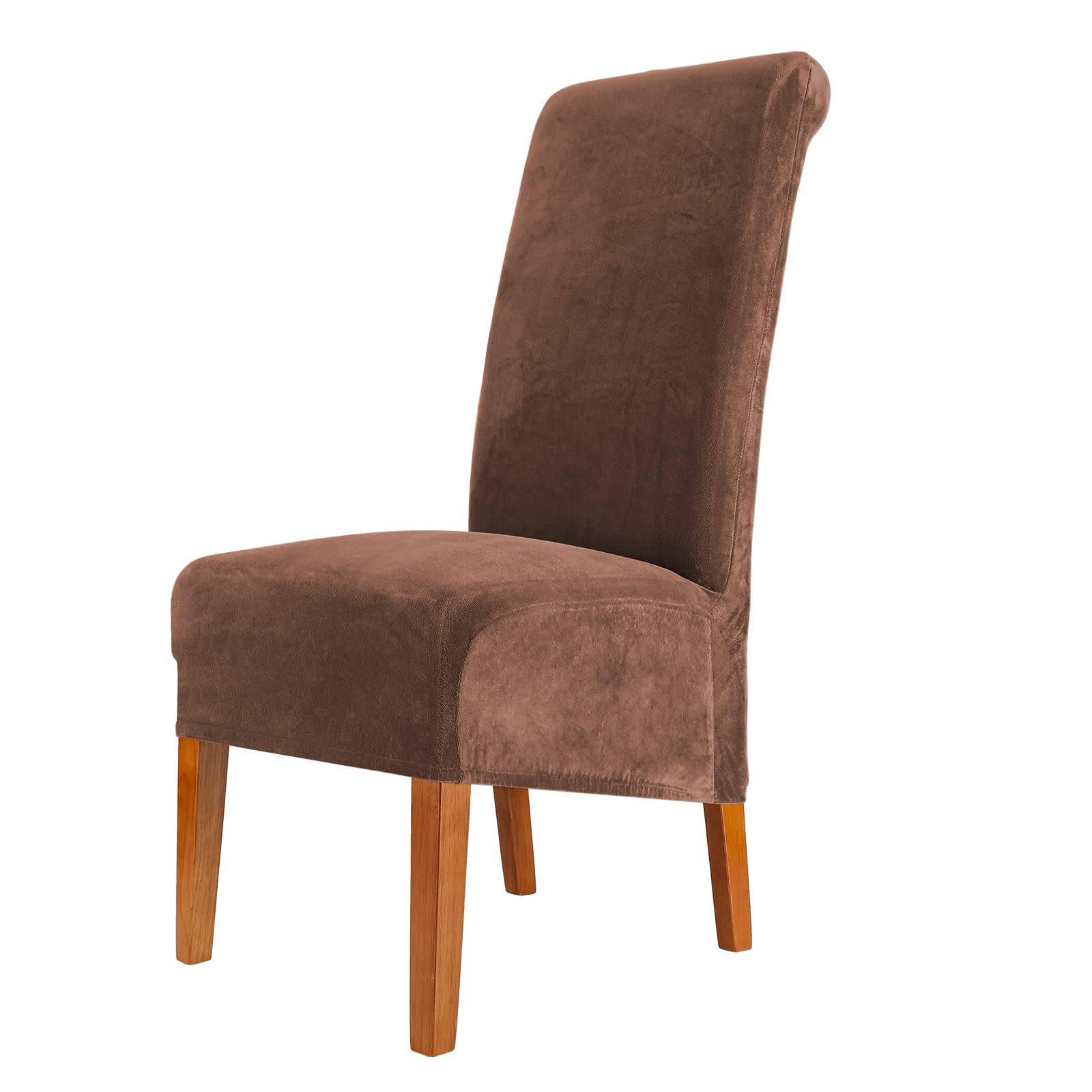 CMAKER Velvet Dining Chair Covers, Stretch Large Chair Slipcover