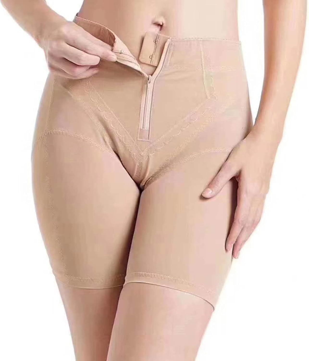 CMBSSTFC Bezszwowe, cienkie legginsy dla kobiet – Body Butt Lifter z zamkiem błyskawicznym
