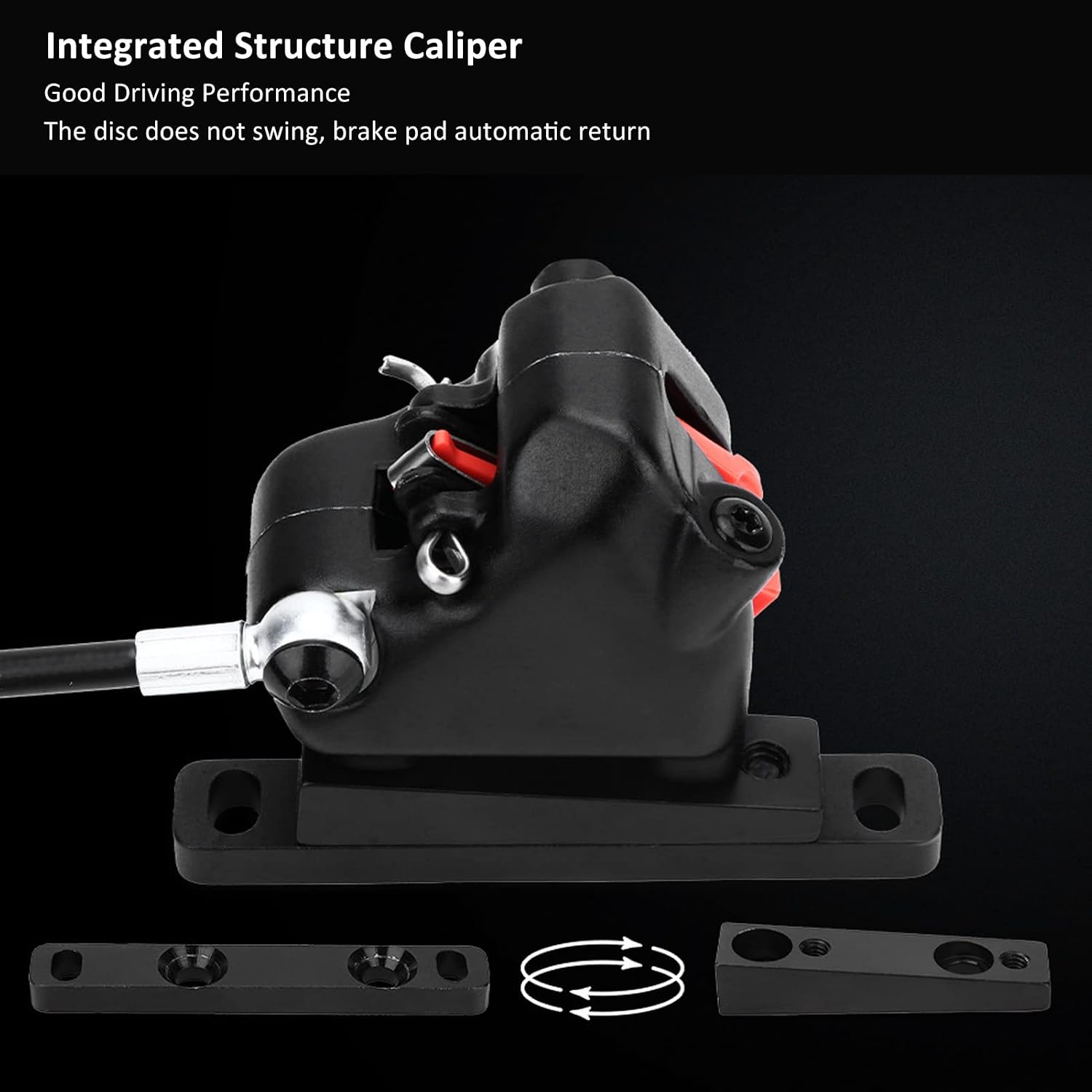 Brake Levers Handle Bars, Aluminum Alloy Bike Brake Handle Kit Bilateral Braking Road Bicycle Brake Lever Set Flat Mounting Cycling Accessories for Replacement