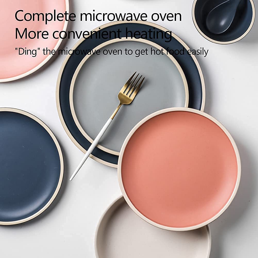9-44-częściowy luksusowy zestaw naczyń rodzinnych, zastawa stołowa ceramiczna, naczynia porcelanowe, naczynia, talerze, ceramiczna zastawa stołowa kombi, porcelanowa zastawa stołowa