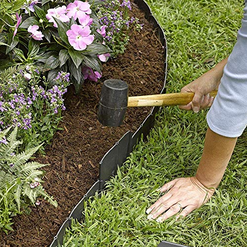 Acidea 20 Pack Garden Lawn Edging Plant Border, Flexible Interlocking