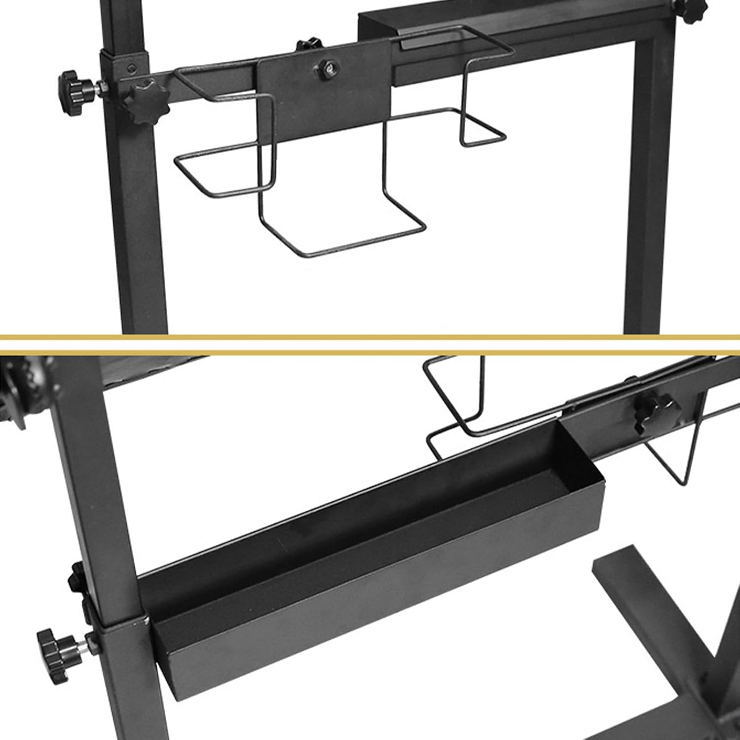 XL Tattoo Armrest Stand, Adjustable Height & Angle Tattoo Arm Rest, Soft Sponge Leather Pad with Rack and Storage Compartment, Stable and Reliable for Studio Salon Tattoo