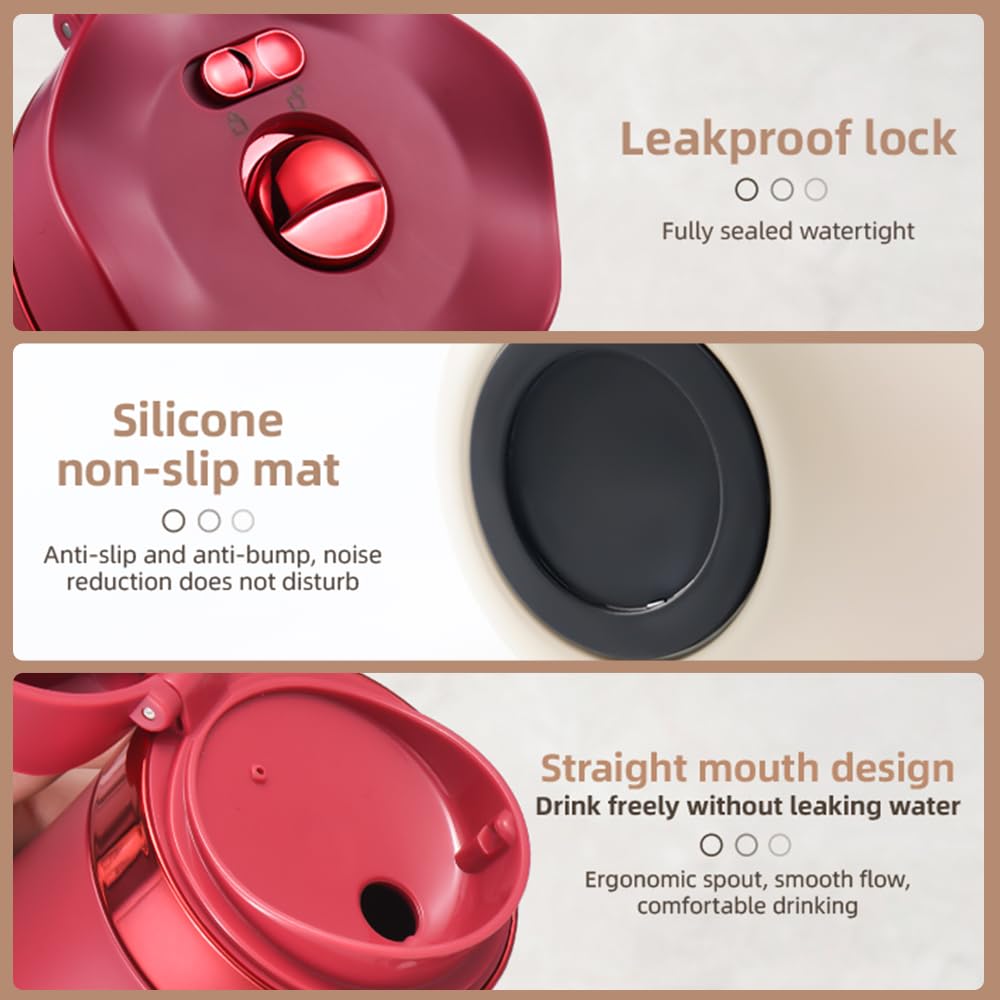 Taza de viaje portátil de acero inoxidable con aislamiento de prensa francesa, cafetera a prueba de fugas para café molido u hojas de té, ideal para preparar bebidas calientes o frías sobre la marcha