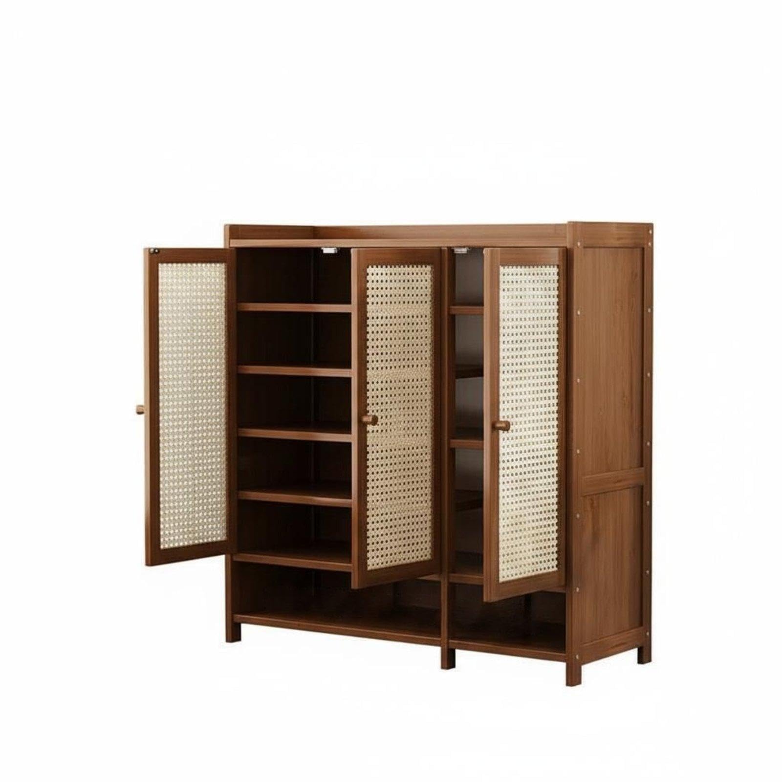 Multi-Layer Footwear Storage Unit Space Saving Design Multi-Tier Shoe Storage Cabinet Adjustable Shelves Household Furniture for Hallway, Corridor 3-Door 7-Layer-image-15