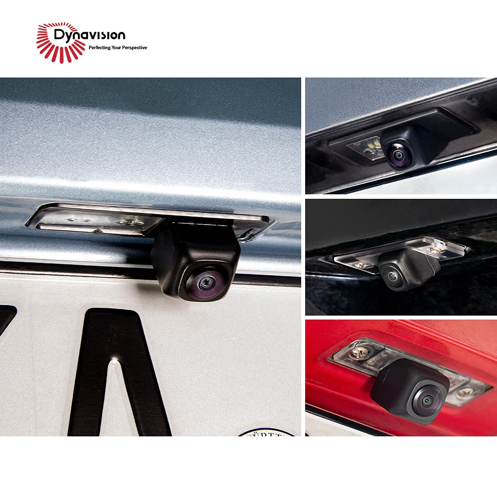 DYNAVISION OEM Kamera | AHD NTSC Rückfahrkamera mit gelbem Licht für VW Golf Passat Tiguan Touran Polo, Skoda Octavia Superb Fabia, Cayenne Panamera Cayman, Seat ab2005, CAMPL-V000HD-Y Lite