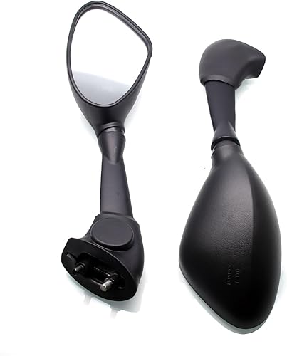 Miniatura 5 de MZS Espejos retrovisores de motocicleta de carreras, accesorios para espejo retrovisor lateral negro compatible con S1000RR 2010-2018 / HP4 2011-2015