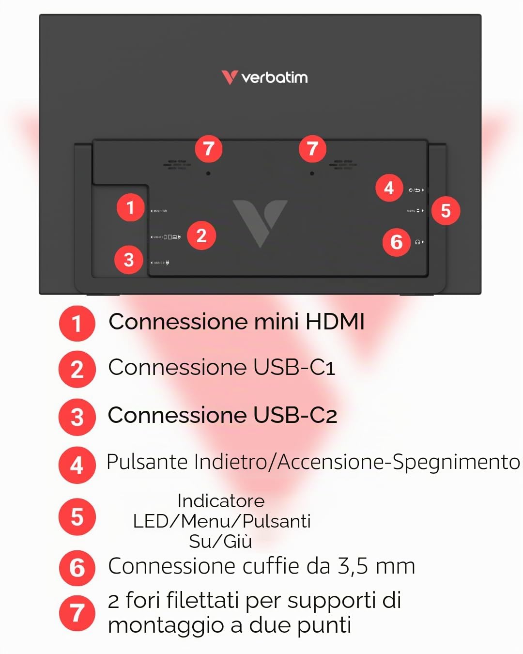 Verbatim Portable Monitor 15,6" Full Hd Monitor Light (32401)