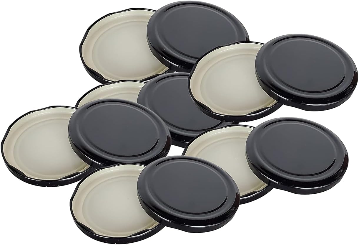 Pure Source India Metal Lug Cap Lid for Glass jar and Milk Bottles, Rust Free...